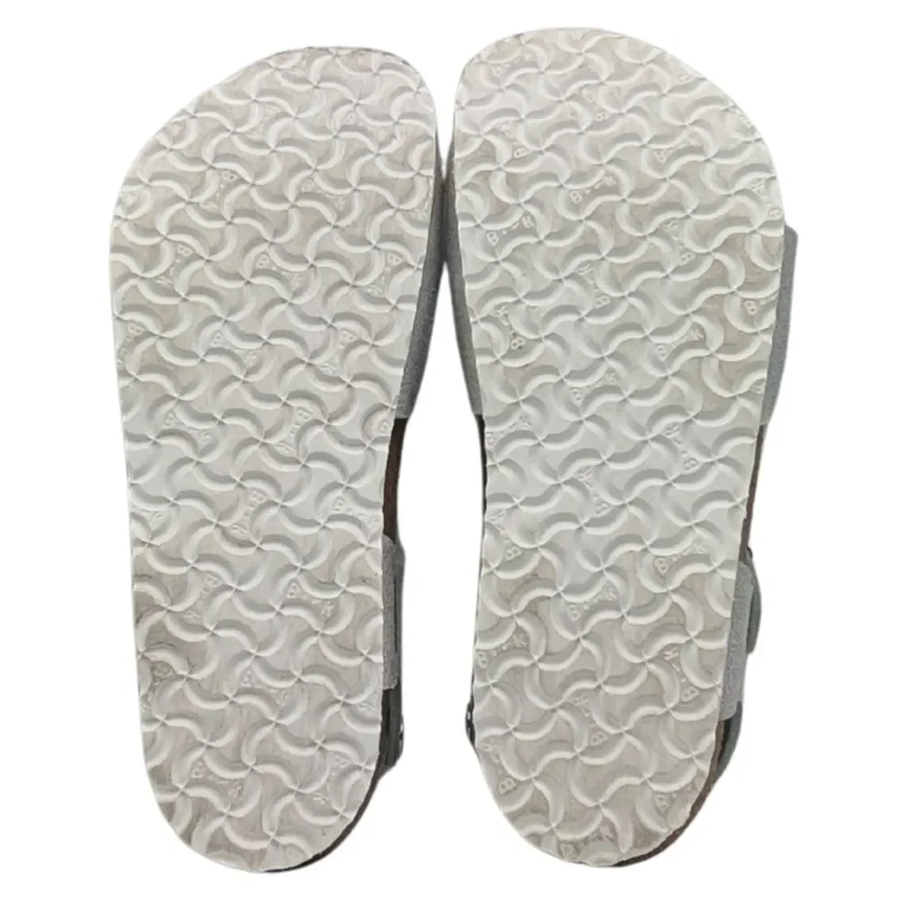 Birkenstock Rio Kids Shimmer Silver Sandals Size Kids 34 / Bid Kids 3-3.5